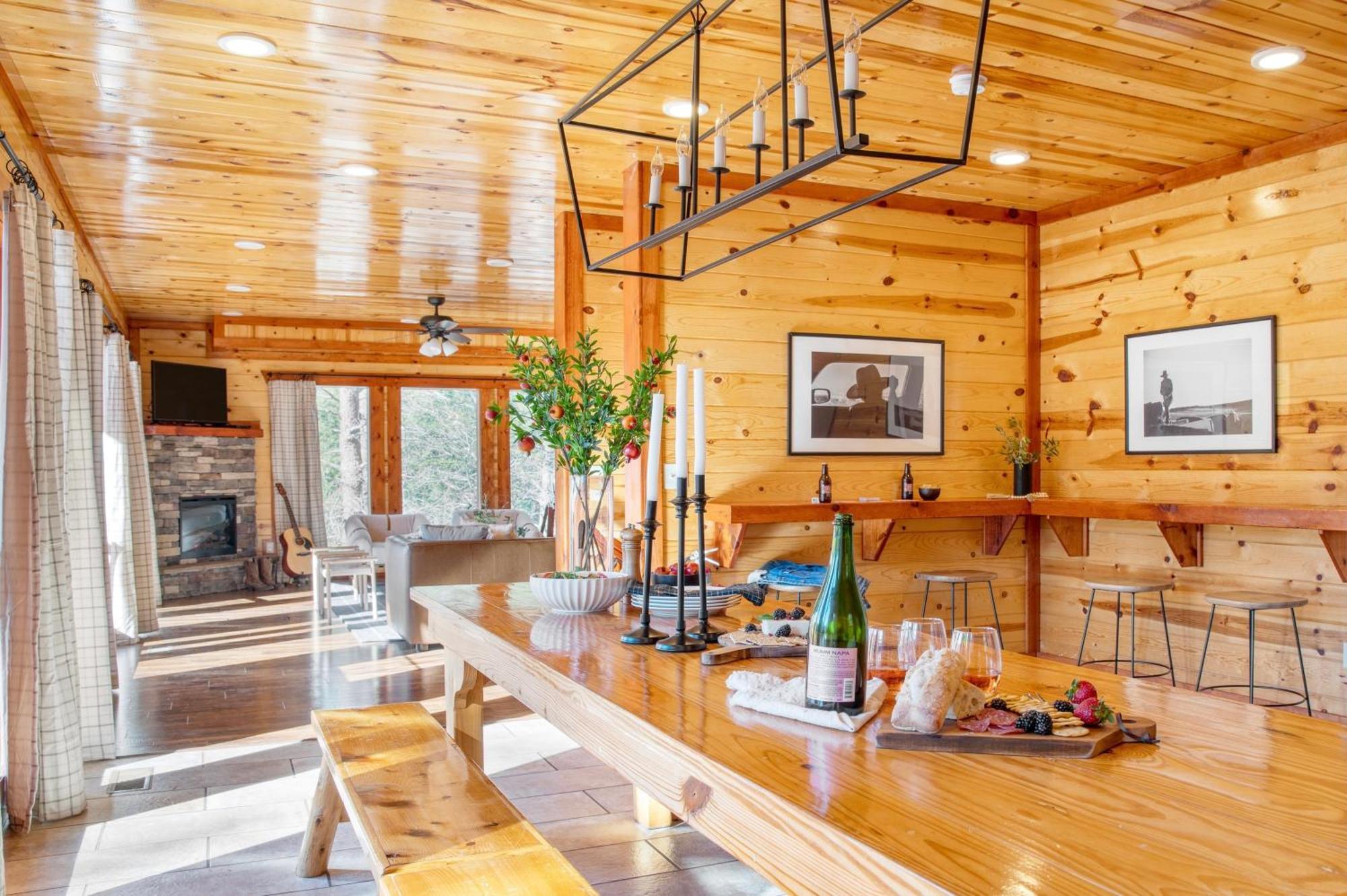 Sycamore By Avantstay Spectacular Mountain Home W Indoor Pool Hot Tub Home Theatre Fire Pit 세비어빌 외부 사진